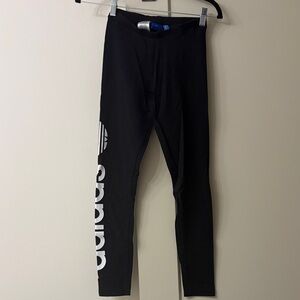 Adidas Black Tights with White Branding